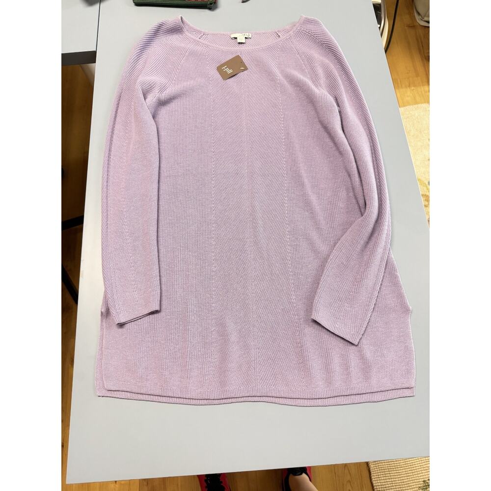 NEW NWT J. Jill Sweater Tunic Top Lavender Knit Pullover Sz XS, 3011 - Picture 5 of 8